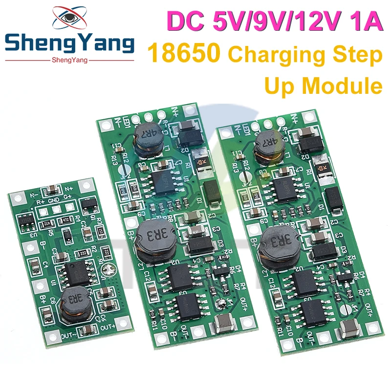 Charging Step Up Booster Module Dc 5v-12v To 9v/12v For 18650 Lithium Battery Ups Voltage Protection Converter Charge Discharge