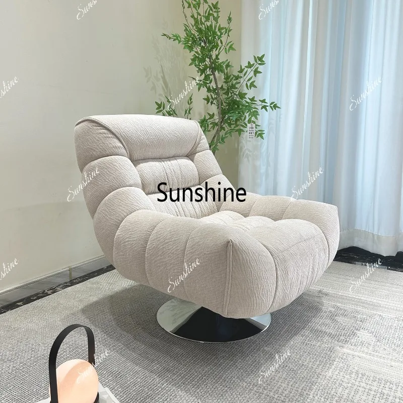 Large sitting width single sofa medieval sleepable reclining villa lazy leisure chair