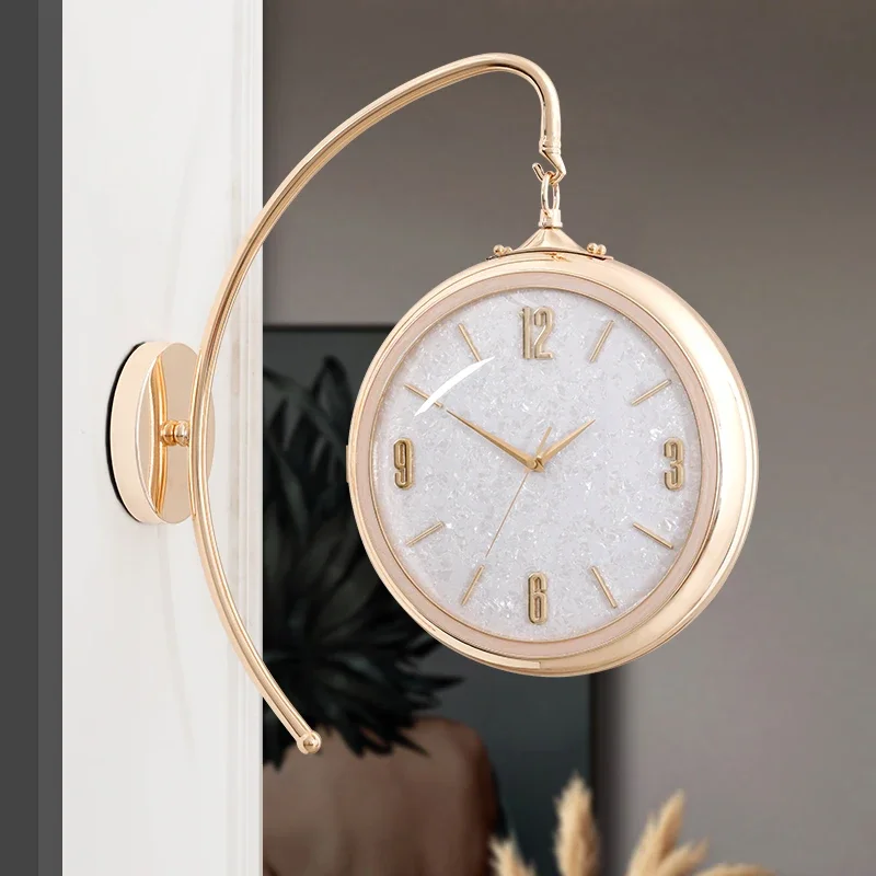 Nordic Luxury Wall Clocks Interior Kitchen Bedrooms Aesthetic Design Wall Watch Restaurant Chinese Style Wanduhr Room Decoration