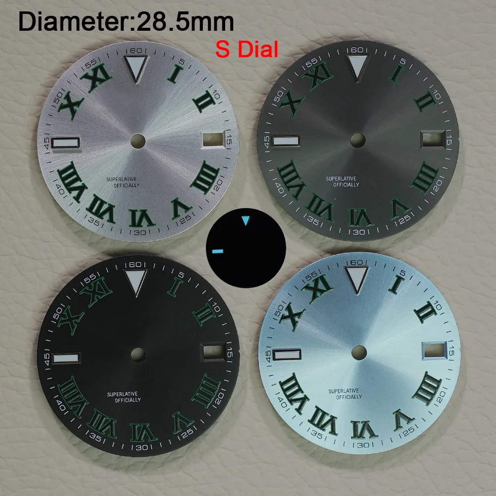

Высококачественные часы NH35 S, циферблат 28,5 мм, циферблат с римскими цифрами, подходит для NH35 NH36, аксессуары для циферблата часов с механизмом