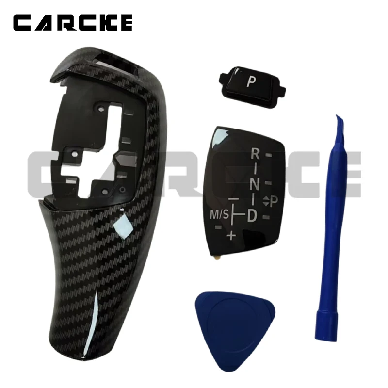 E61 E60 Abdeckungstastenfeld für Schaltknauf Nachrüstsatz für BMW E63 E64 Auto-Schalthebel Zubehör für den Austausch des Schalthebels – Detail 7