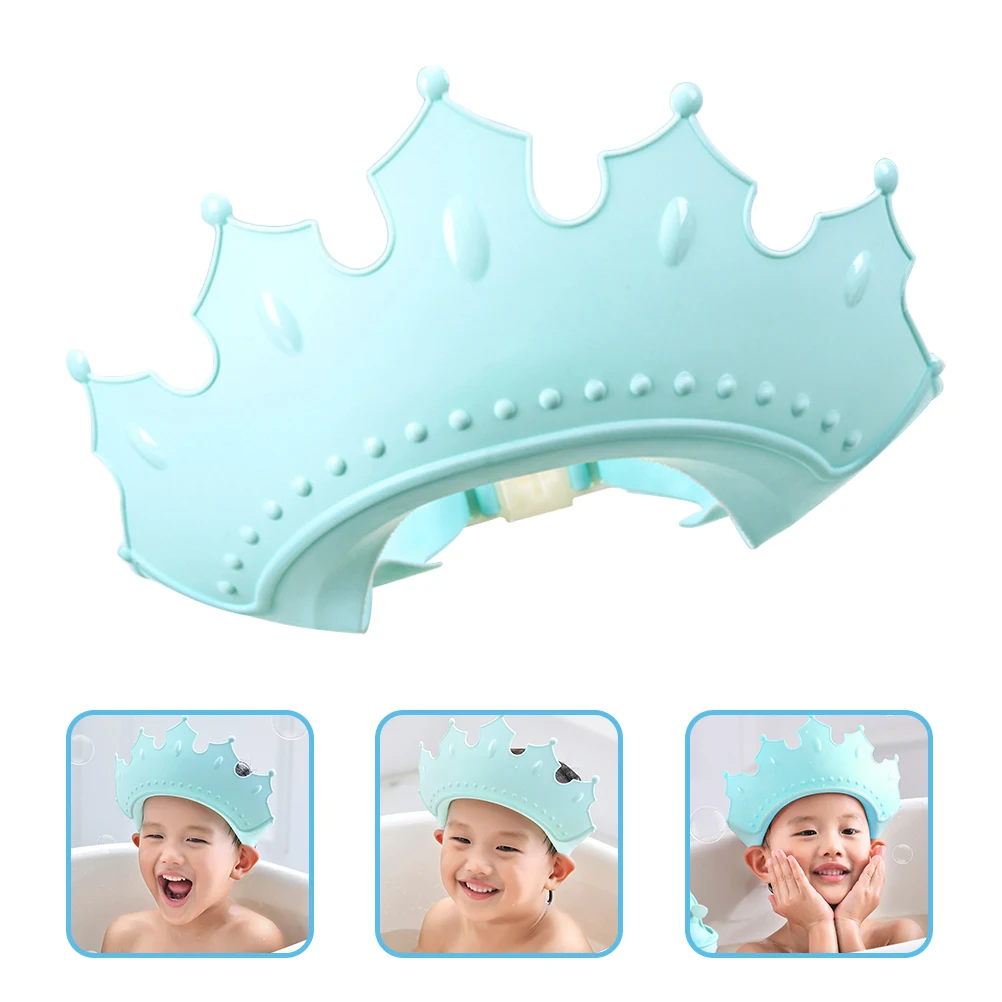 

Shampoo Hat for Children Crown Shape Bath Cap for Kids Leak Resistant Design Ensures Dry Eyes and Ears during Bath Playtime
