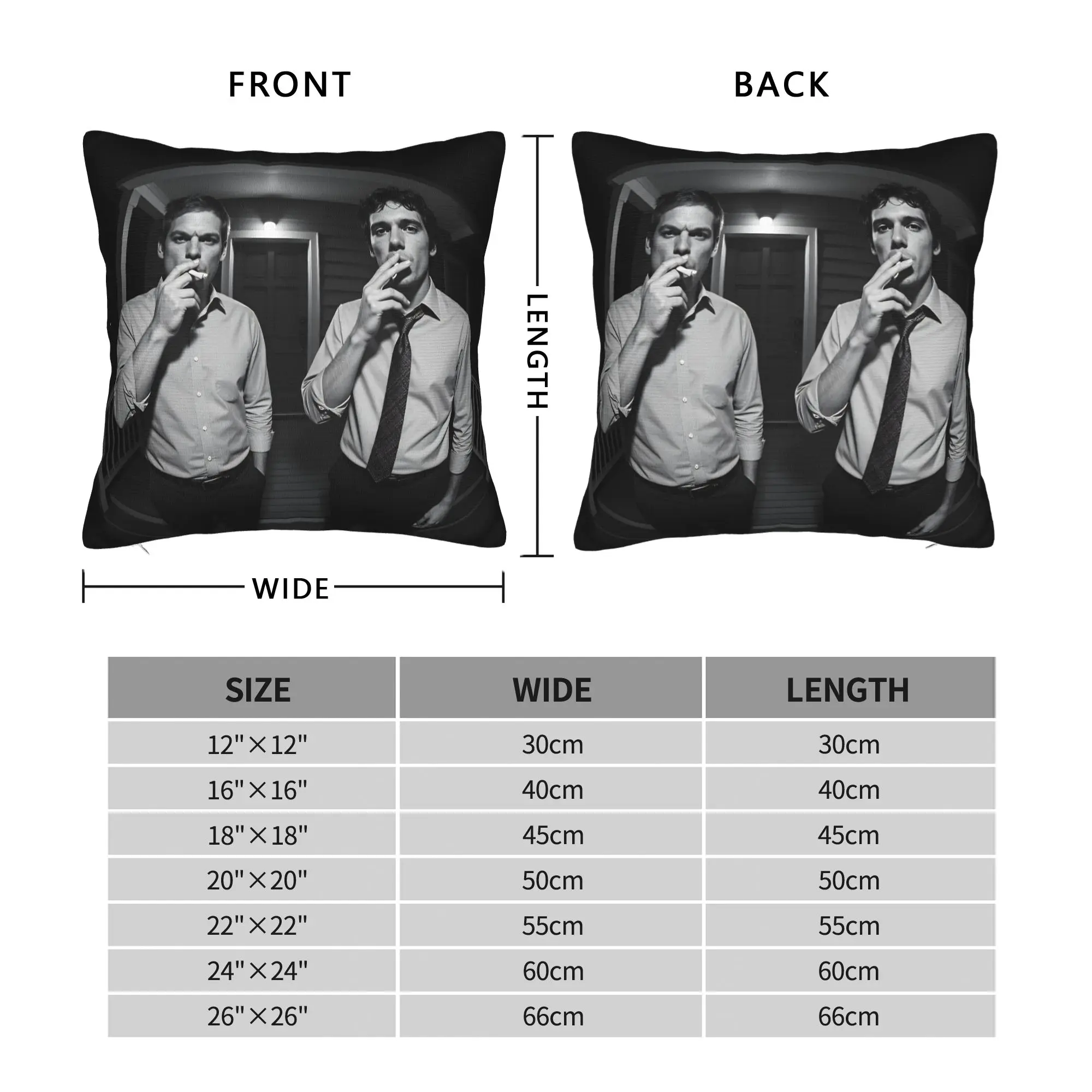 Dexter Morgan Blood Never Lies TV Show Poster  Pillowcases  Funny Pillow Case For Couch Sofa Bedroom Comfy Pillow Cover