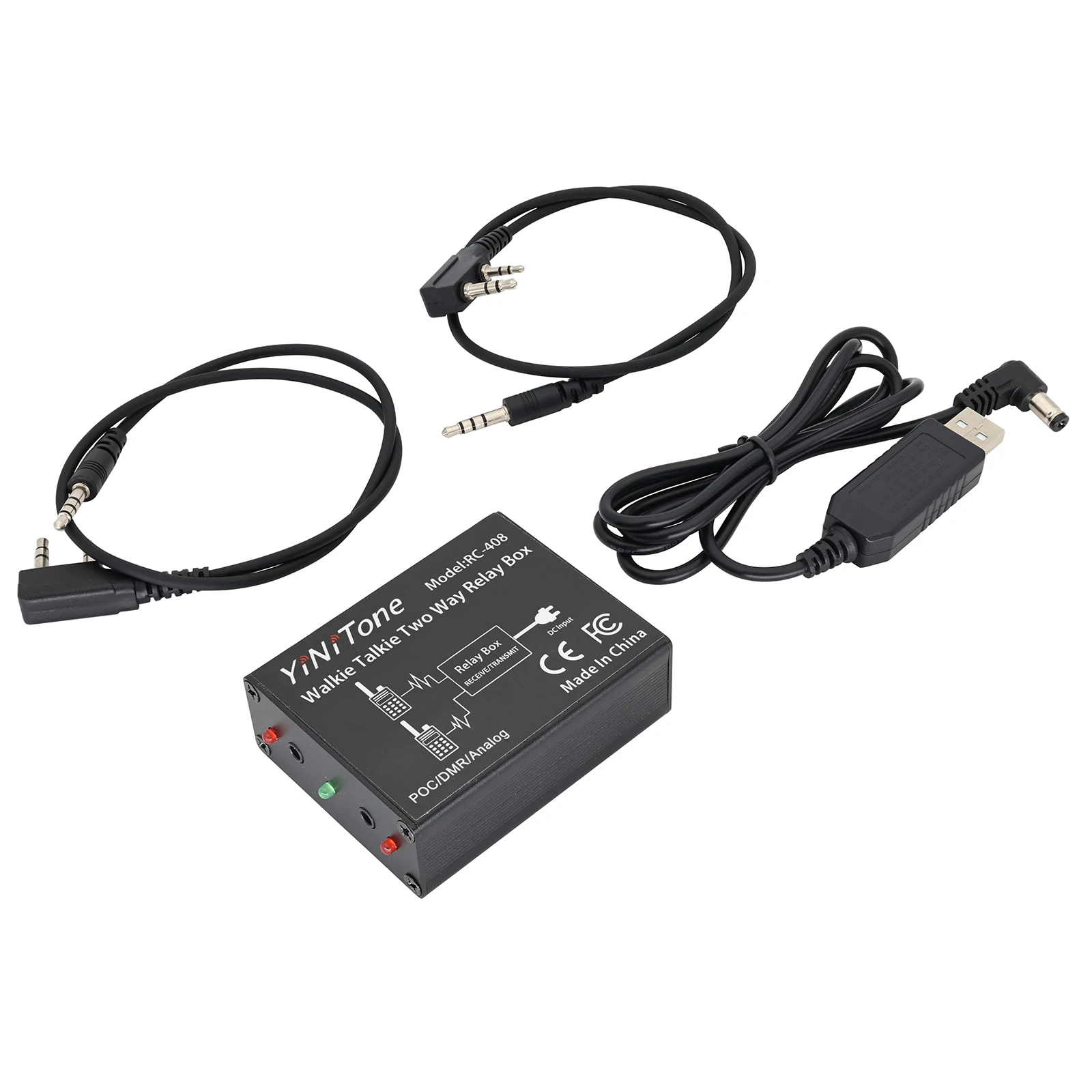 

Yinitone RC-408 Relay Box Two-Way Radio Relay | K Port for Baofeng UV-5R, BF-888S, Kenwood, TYT