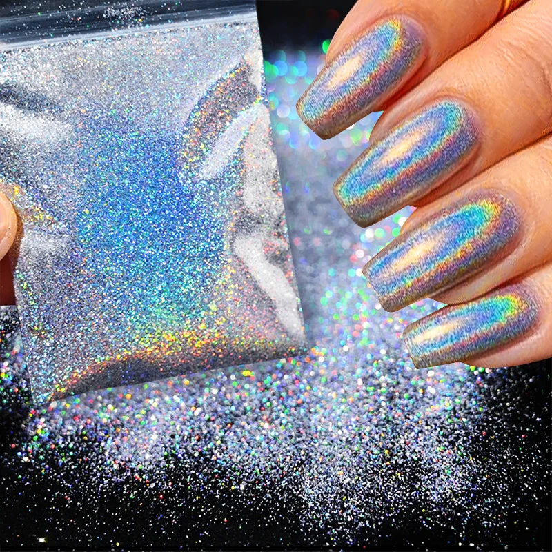 5/10g Shining Nail Powder Ultra Fine Nail Glitter Pearl Rubbing Dust Chrome Pigment UV Gel Polish Nail Art Manicure Accessories