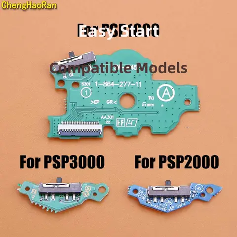 For PSP1000 PSP2000 PSP3000 PCB Power On Off Switch Board For PSP 1000 2000 3000 Built-in Sliding Switch Start Keys Replacement