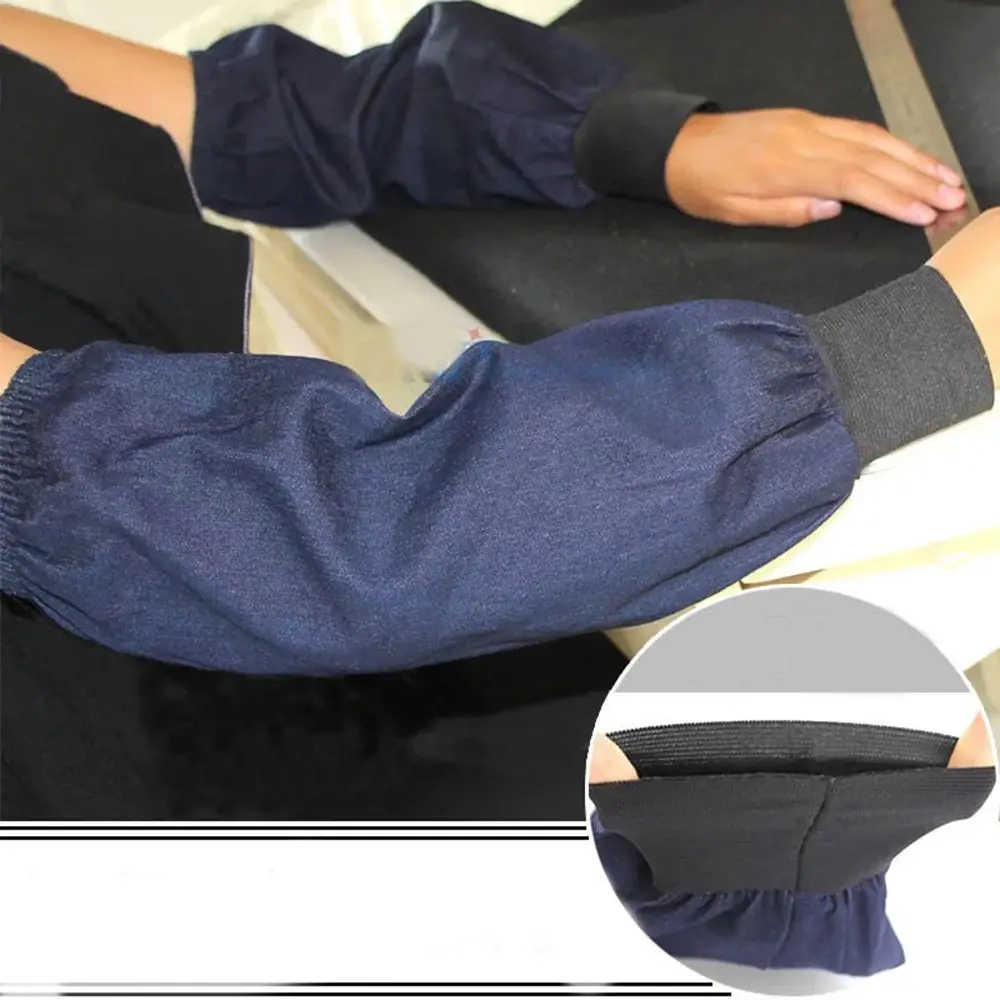 Lengthen Dustproof Cut Resistant Heat Protection Safety Oversleeve Denim Sleeve Welding Work Supply Arm Sleeves