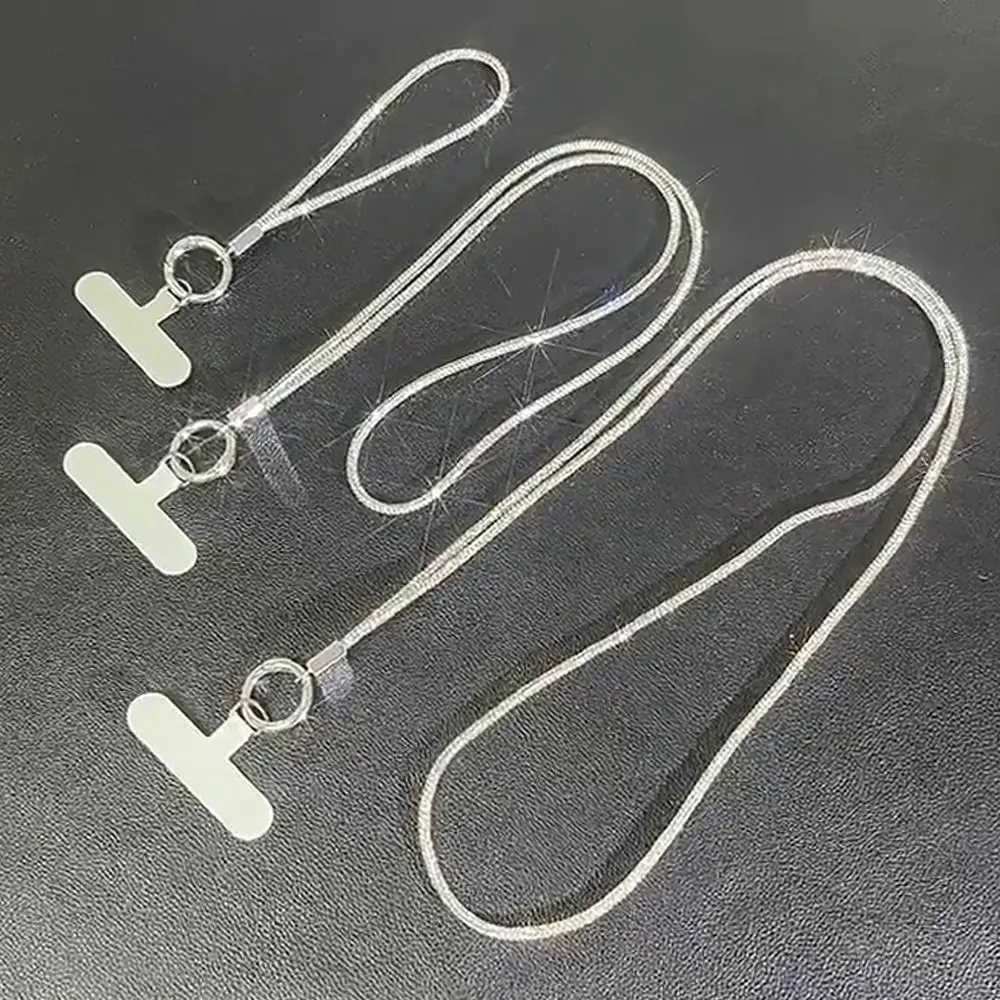 

Брелок для телефона со стразами, яркий блестящий шнурок для телефона, веревка для защиты от потери, аксессуары для телефона