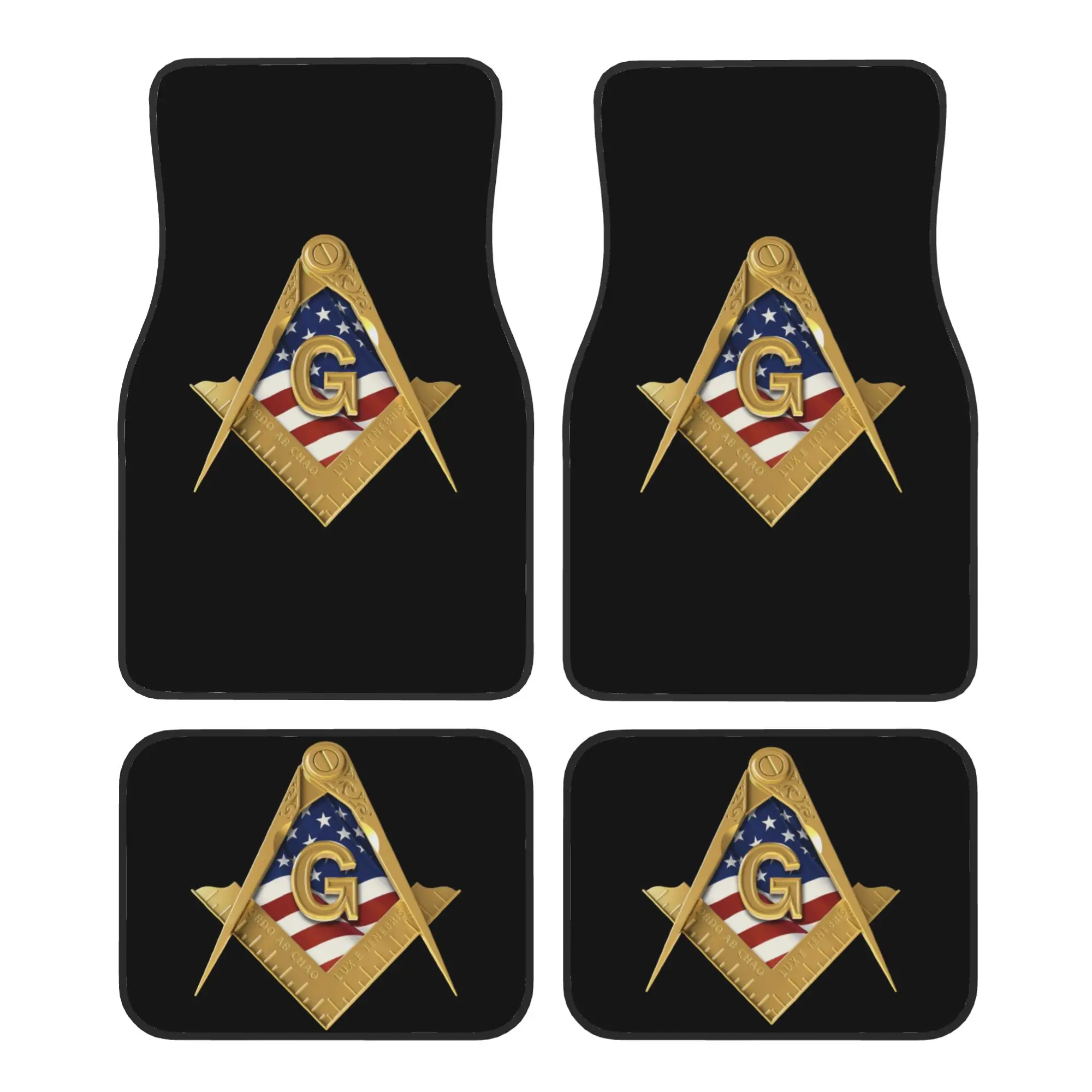 conjunto-de-tapetes-de-carro-em-veludo-cristal-compass-masonic-freemason-4pcs-tapetes-universais-para-a-frente-e-traseira-tapete-de-protecao-para-o-carro