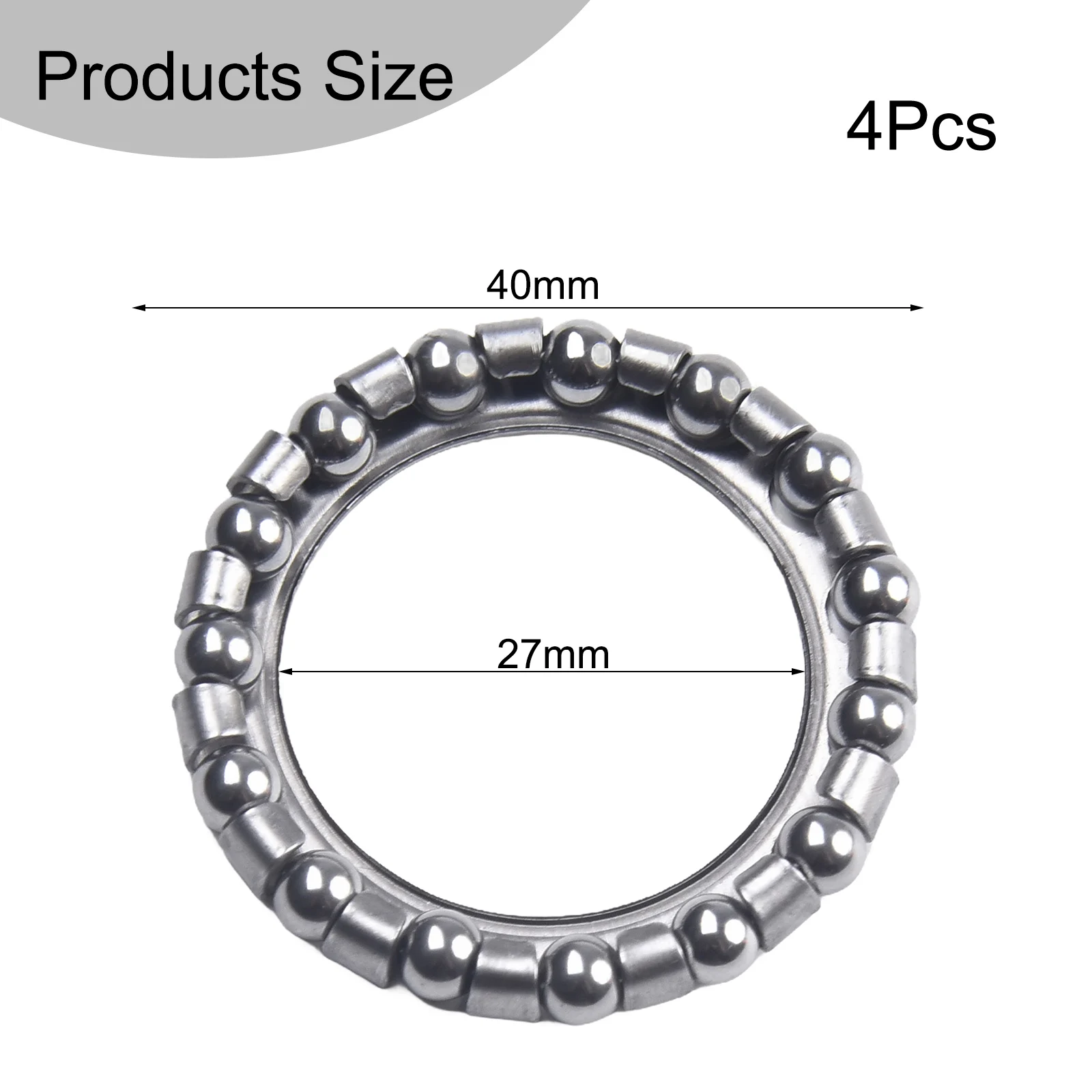 Steering Bearings Silver Steel Ball Bearing Bearing Silver Steel Easy To Use Inner Outer Practical Product Name
