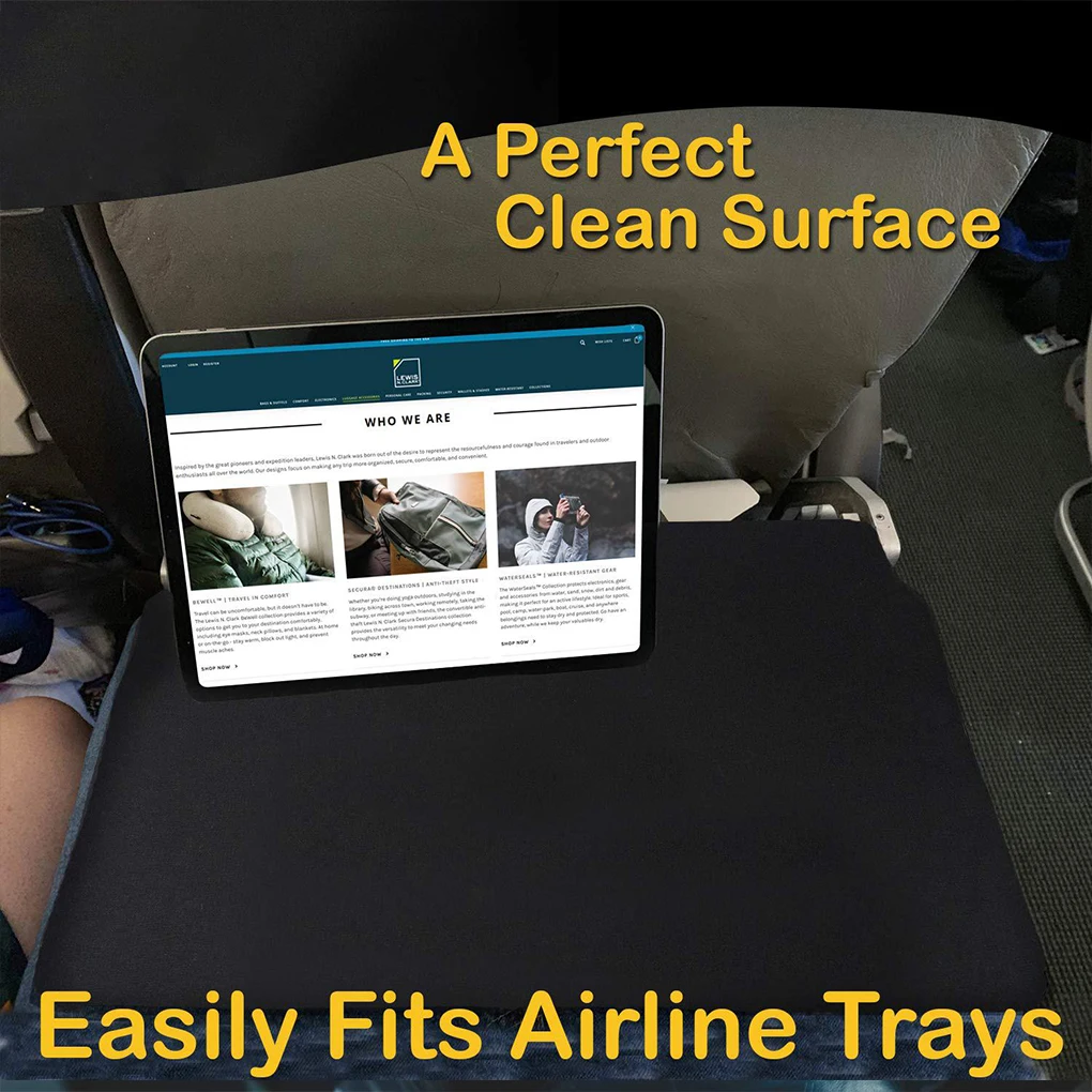 Polyester Airplane Pockets Tray Cover Dinner Board Airplane Travel Multiple Pockets Storage Bag Airplane Window Organiser