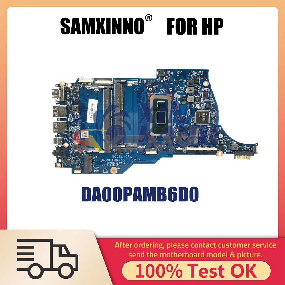 

Notebook Mainboard For HP 14S-DP 14-DQ 14-DR L61952-601 TPN-Q221 Laptop Motherboard With CPU i3 i5 i7 8th Gen DA00PAMB6D0