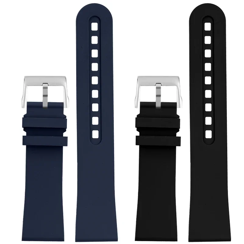 Correa de reloj de caucho flúor para Blancpain 50 fathoms 5015 5200, correa de reloj resistente al agua de 23mm, accesorios de cadena de reloj para hombre