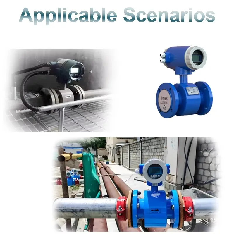 

125mm Alkali And Salt Solutions Filling Electromagnetic Flow Meter Digital Flow Meter For Chemical Industry