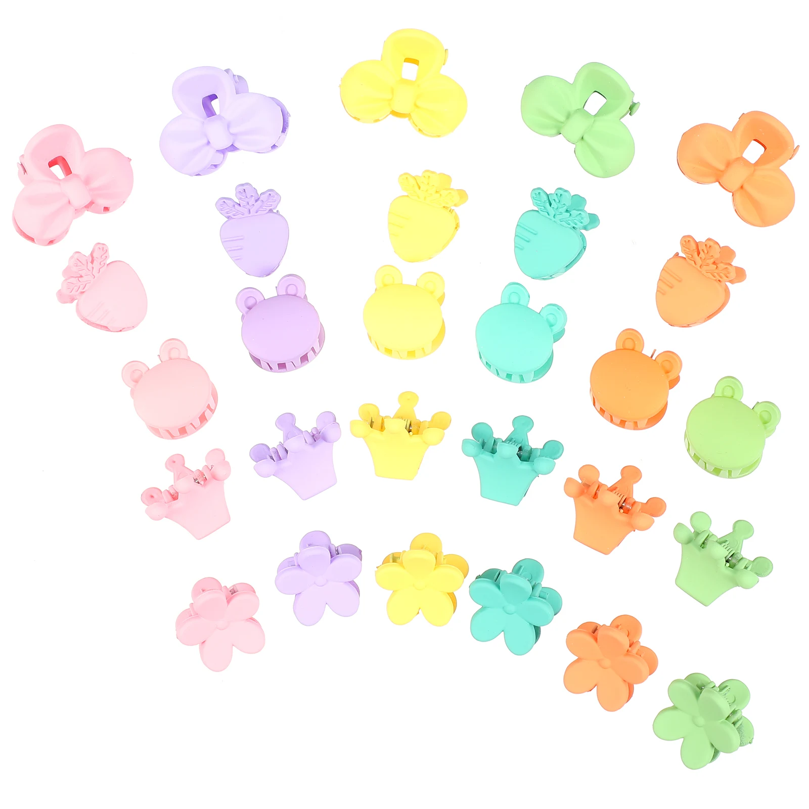 

50Pcs Childrens Hair Claw Clips Mini Hairpins Cute Sweet Barrettes for Any Hairstyle Mini Hairpin Snap Hair Clip