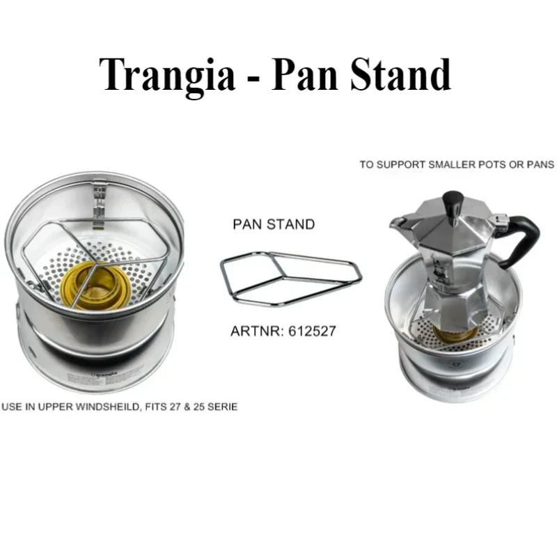 1-5PCS 152x135mm for Trangia Pan Stand TRA612527 Fits 27 or 25 Serie Stainless Steel for Camping & Overlanding