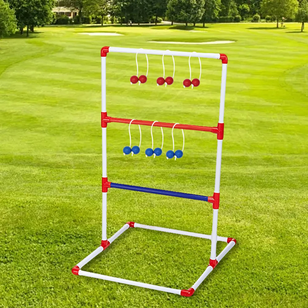 ポータブルボールラダー,ボールラダー,ボロボール,マッチ,庭,芝生,ゴルフゲーム,6パック