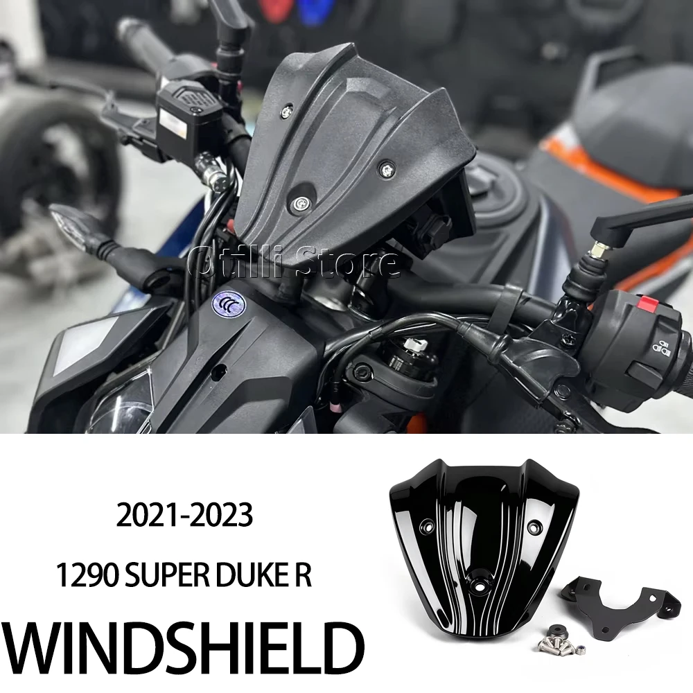 2026 2025 2024 For Duke 390 DUKE390 For 1290 Super Duke R 2021-2023 Windshield Windscreen Wind Deflector Motorcycle Accessories