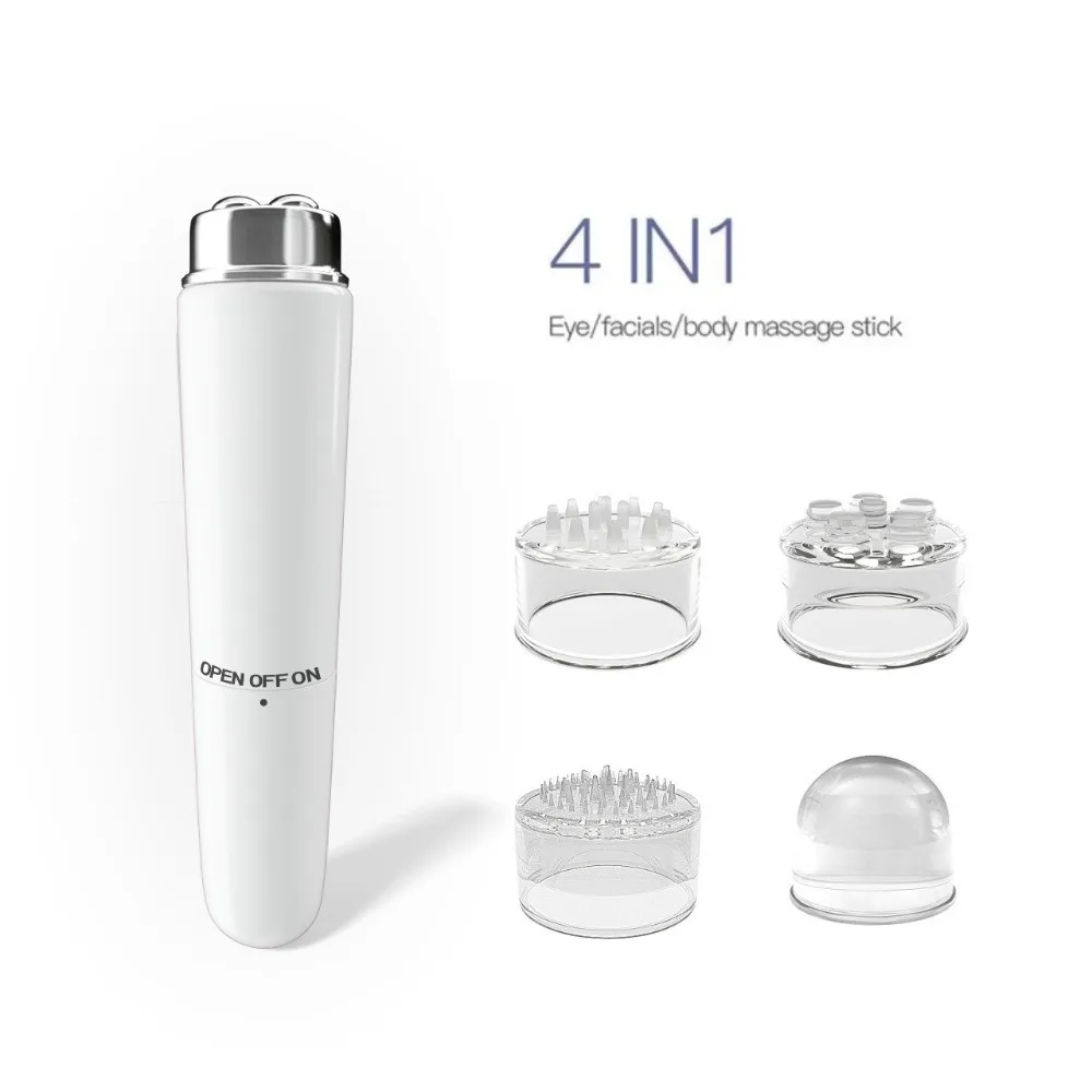 

New 4 In 1 Electric Facial Massager Mini ABS Eye Beauty Instruments Micro Vibration Portable Eye Massage