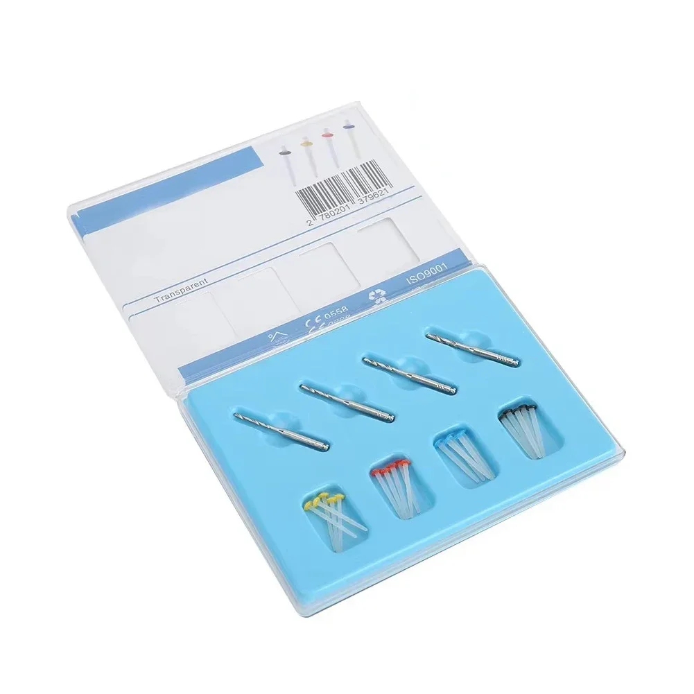 

Dental Fiber Posts Kits With Drills Straight Screw Quartz Glass Fiber Resin Post Root Canal Pile Restorative Filling Materials
