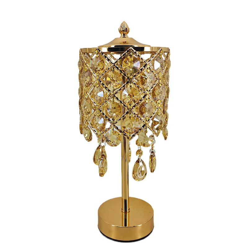 crystal tablelight luxury high-end decorative ornament French night  bedroom bedside  living room atmosphere