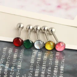 1Pcs men's tongue piercing bards piercing tongue rings for women stainless steel drip oil body piercing jewelry