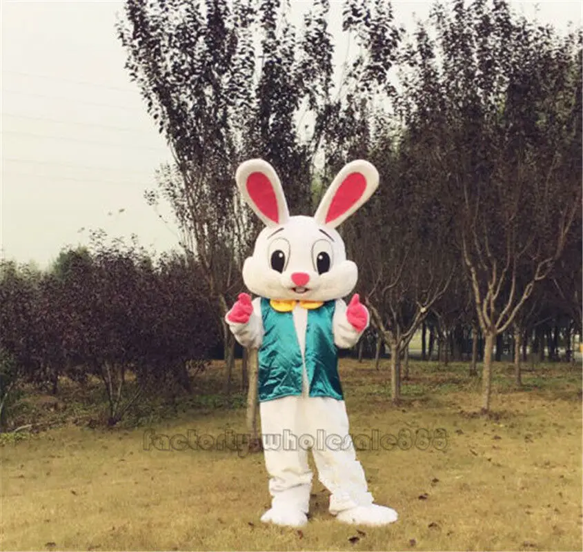 New Adult Halloween Christmas Easter Bunny Mascotte Fancy Cartoon Mascot Costume Plush Fancy Dress Mascot Costume