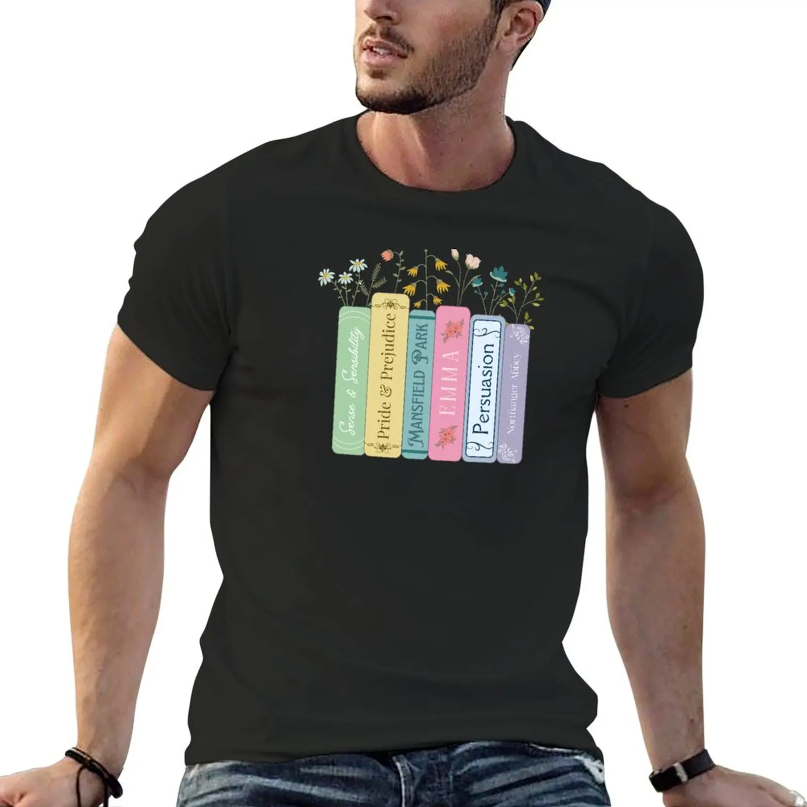 

Jane Austen Books T-Shirt man clothes aesthetic clothes anime stuff shirts men