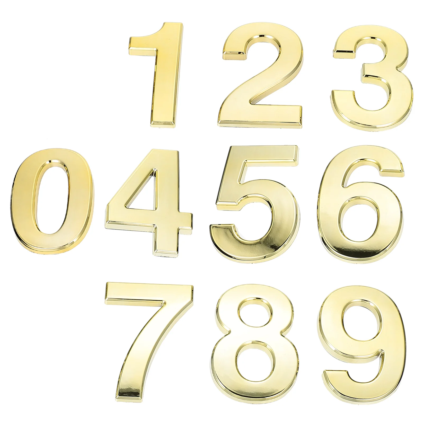 

10 Pcs 10cm Digital Door Plate Self Adhesive Hotel Apartment Number Waterproof Durable Mailbox Sign Outdoor Indoor