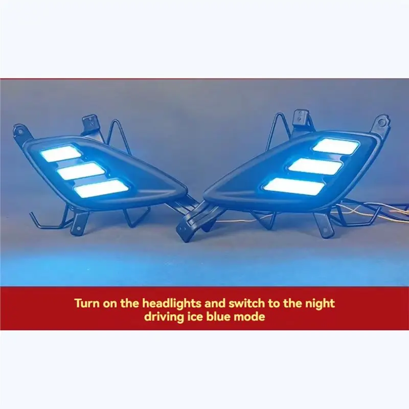NEW HOT in Stock-LED Front Fog Lights Daytime Running Lights DRL For Elantra 2011-2013 Turn Signal Accessories