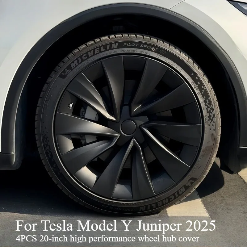 

4 шт. колпаки ступицы колеса для Tesla Model Y Juniper 19 дюймов/20 дюймов 2025 колпаки ступицы сменные аксессуары для полного обода колеса
