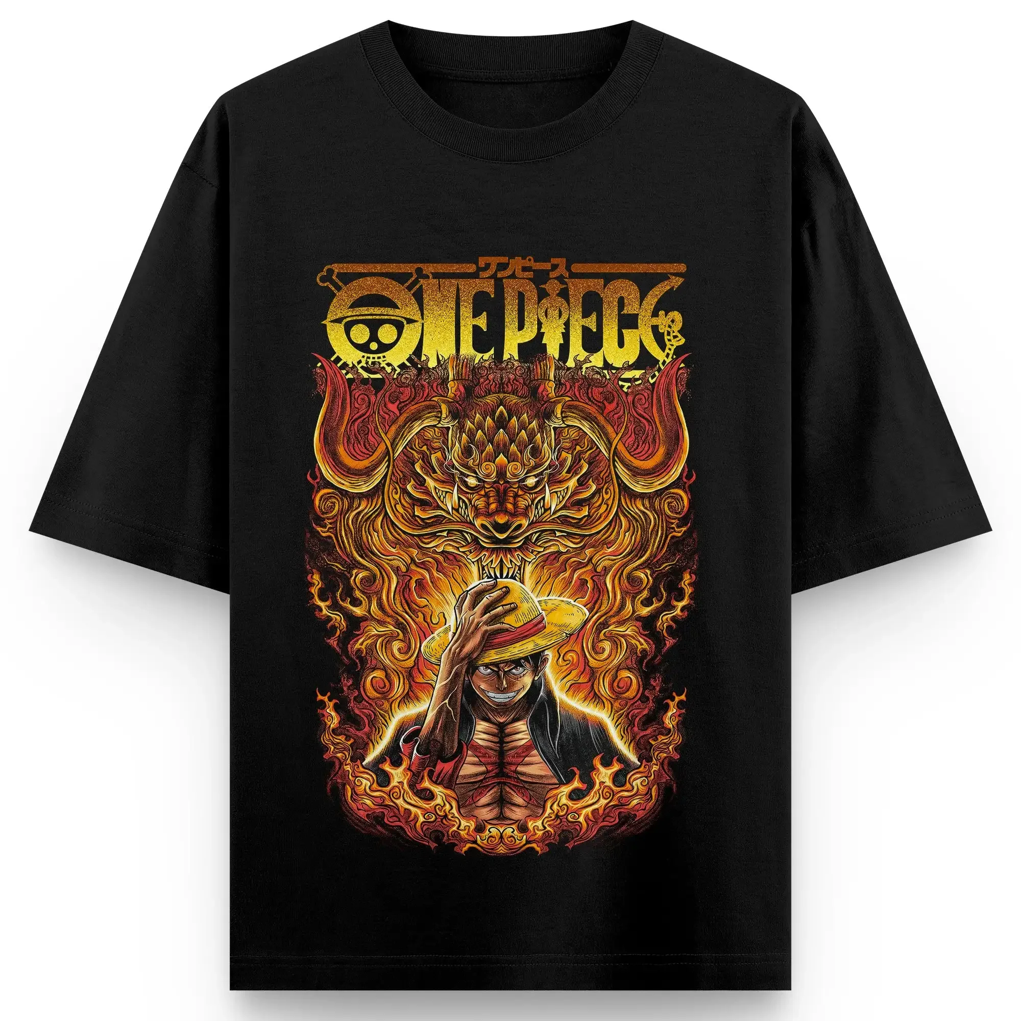 One Pieceเสื้อยืดอะนิเมะญี่ปุ่นวินเทจฤดูร้อนผ้าฝ้ายผู้ชายTเสื้อลําลองแขนสั้นStreetwear Tops Tees Manเสื้อผ้า