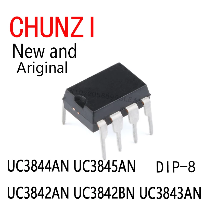 10PCS Novos e Originais DIP-8 UC3844AN UC3845AN UC3842AN UC3842BN UC3843AN DIP-16 UC3846N UC3825N