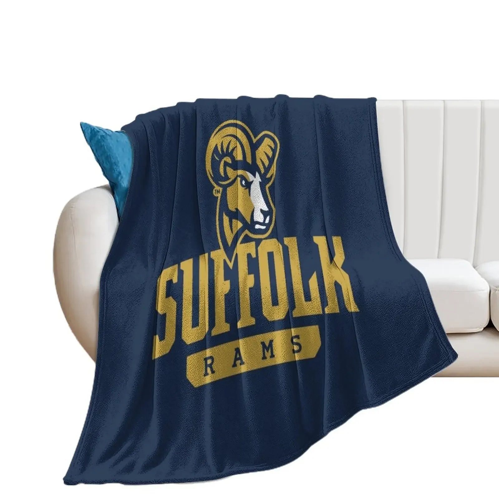 Suffolk University Throw Blanket halloween Sofa Throw Flannels Blankets