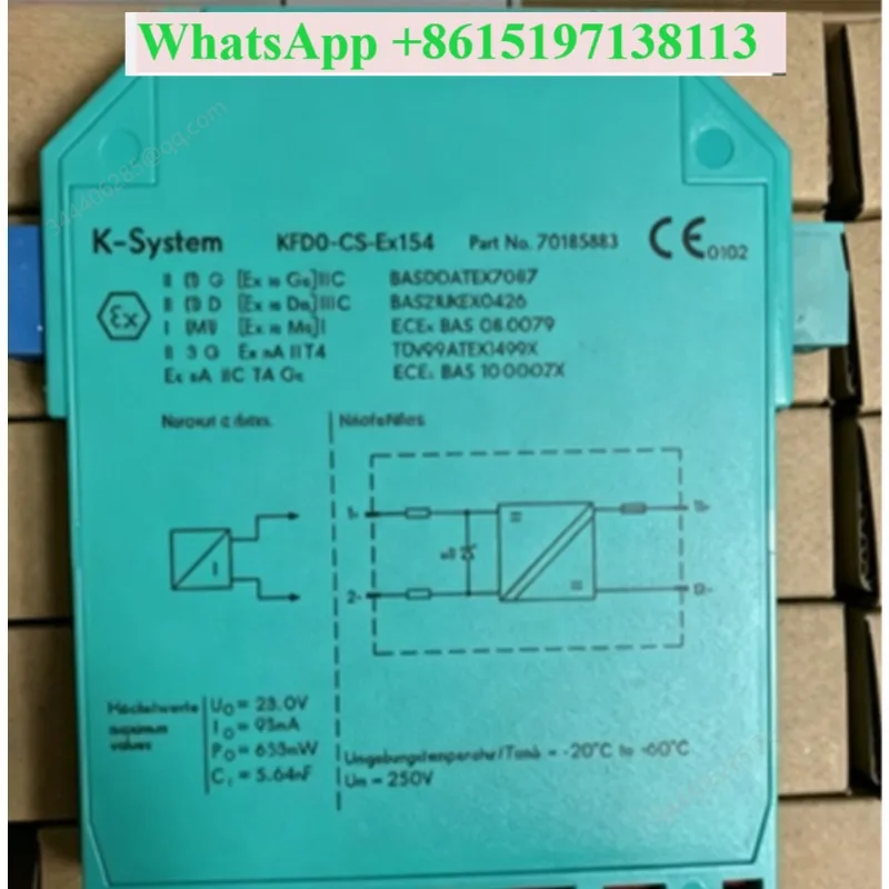KFD0-CS-1.50 KFD0-CS-EX1.54 Isolated Safety Barrier Intrinsic Safety Signal Isolator Module