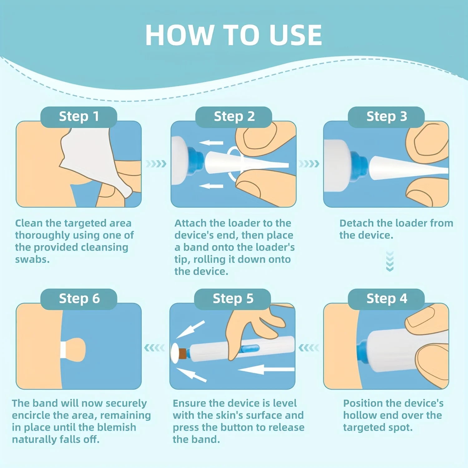 Kit d'élimination 1/2/4 pièces pour les soins de la peau, conception conviviale à une main, sûr et efficace pour un usage domestique