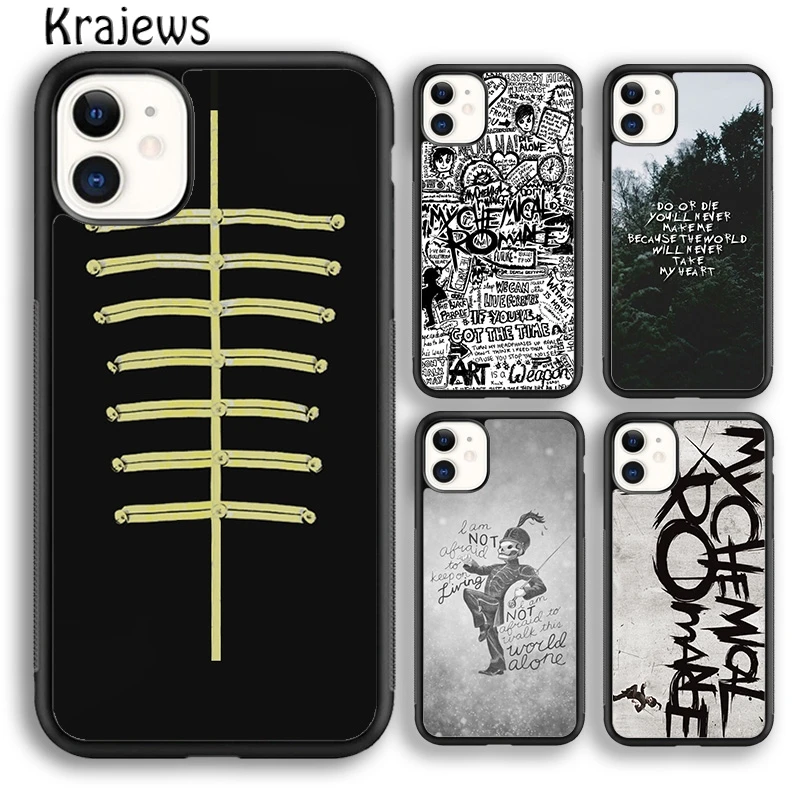 

Krajews Stylish My chemical Romance Phone Case Cover For iPhone 16 15 14 plus XS XR 11 12 mini 13 pro max coque Fundas