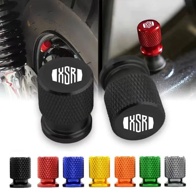 Para YAMAHA XSR700 XSR 700 XSR900 XSR 900 XSR125 155 tapas de cubierta de vástago de puerto de aire de válvula de neumático de Metal 2 uds accesorios de motocicleta