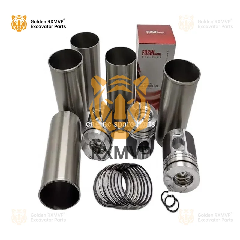 For Piston Cylinder Liner Kit D1146 Excavator Engine Parts Components