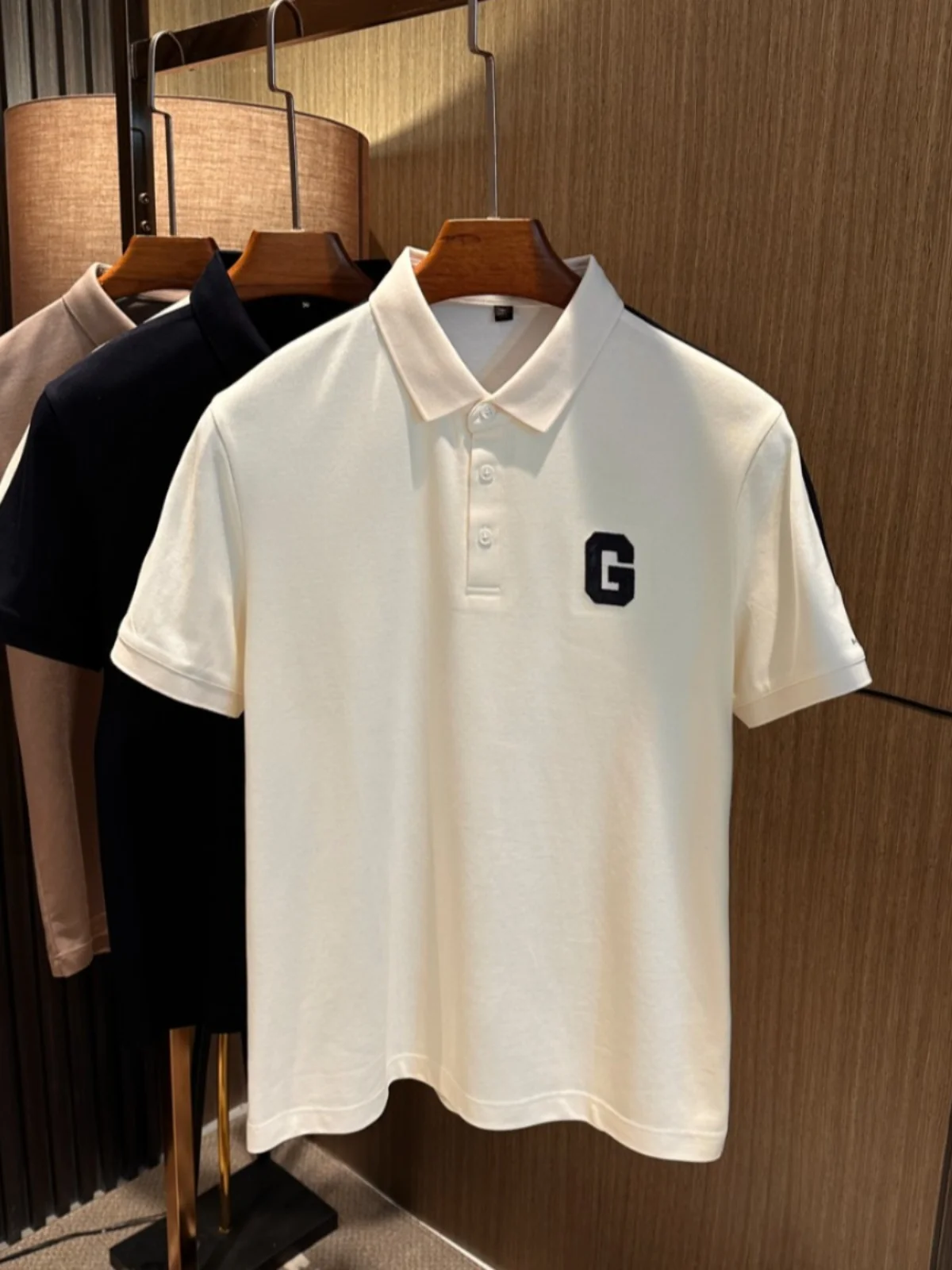 

Ele Summer Men's irt Simple Sli ort Sve Turn-down Collar Lightweight Busin Casual Cotton Blend