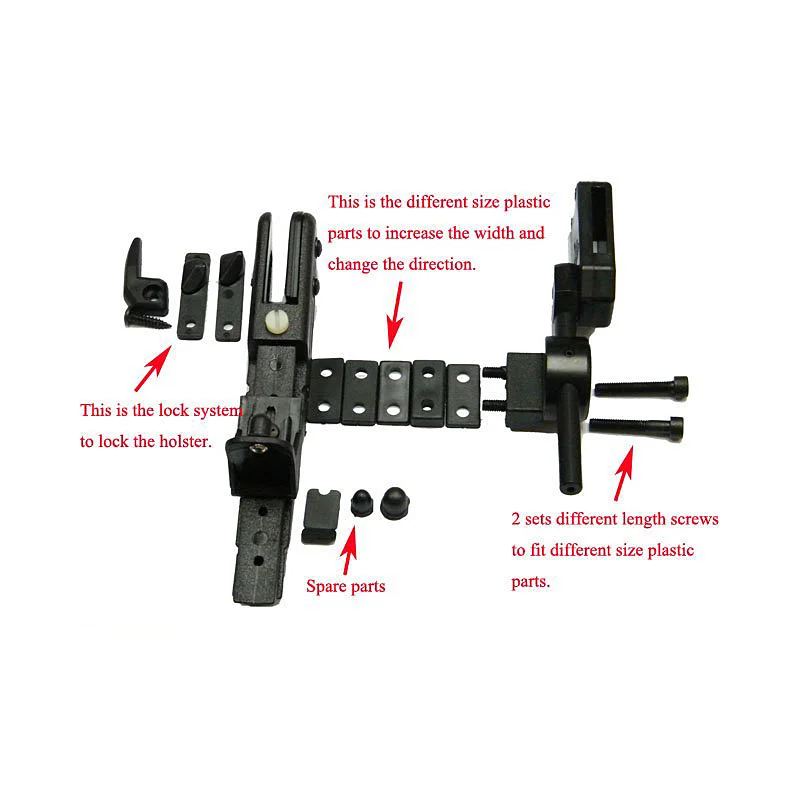 Image of IPSC Taktisches Schnellziehholster Universal CR Speed Rechthänder-Holster für Outdoor-Jagd HS7-0021