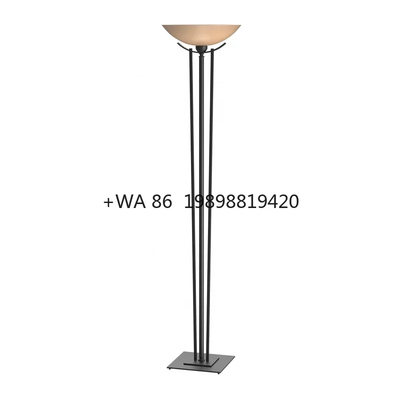 

Современный новый дизайнерский медный твердый латунный белый стеклянный напольный конический фонарь напольный