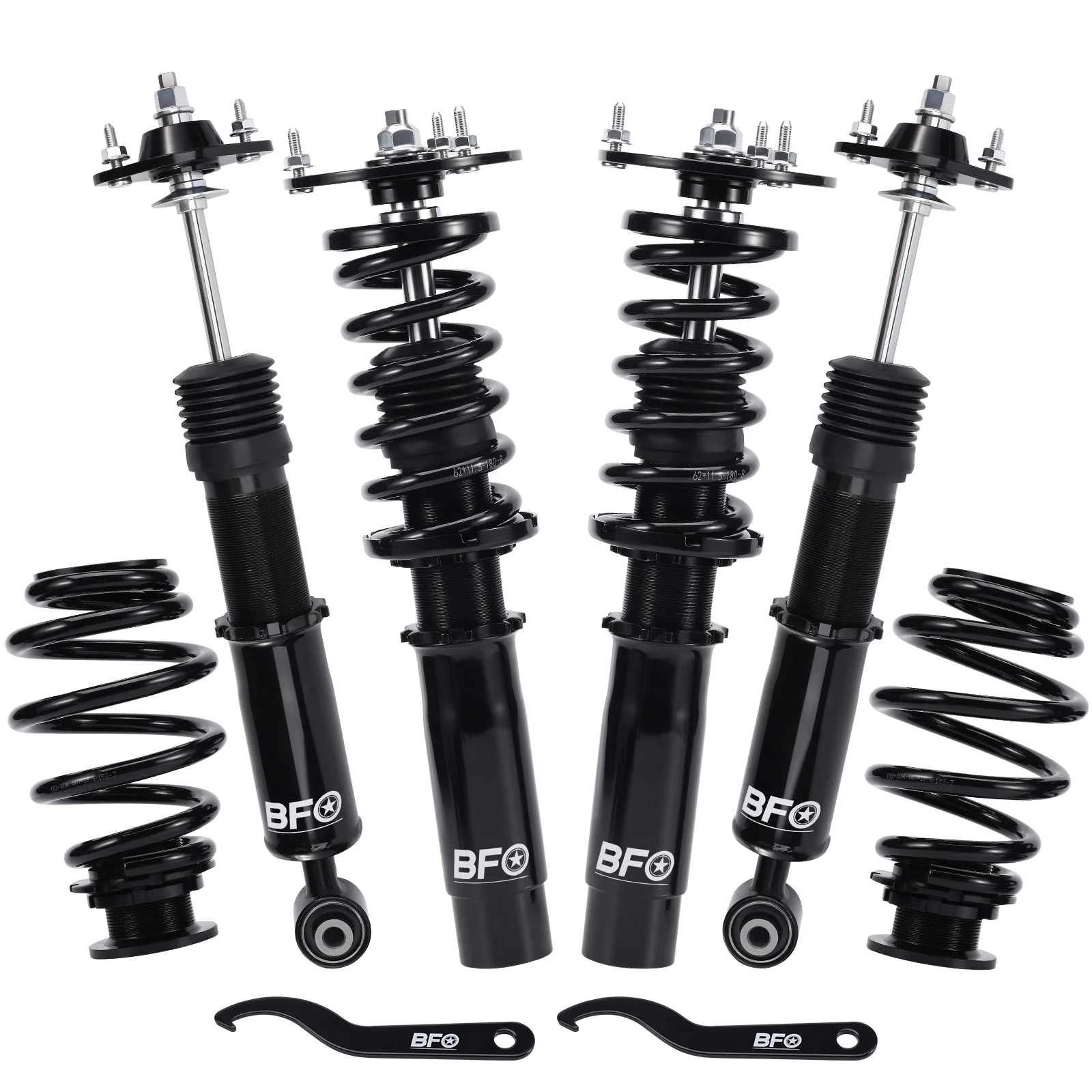 Front & Rear Coilovers Struts For BMW E46 318i 323Ci 328Ci 328i 323i 328is 323is Adjustable Height Shock Absorber Front Rear