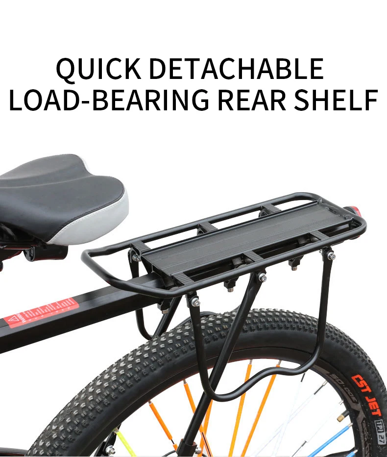 Mountainbike Träger Mit Reflektierende Platte Reit Ausrüstung Schnelle Demontage Aluminium Legierung Fahrrad Hinten Regal Fahrrad Teile – Detail 1