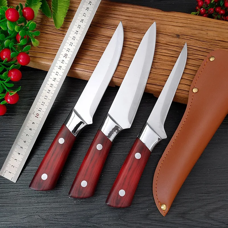 Cuchillo profesional para deshuesar, cuchillo de cocina de forjado, cuchilla para carne, cuchillos de cocina para rebanar frutas, cuchillo de carnicero, cuchillos hechos a mano