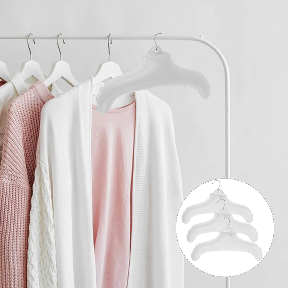 

6pcs Inflatable Hanger Foldable PVC Clothes Drying Travel Business Shirt Hangers for Wet Clothes Closet Laundry Room