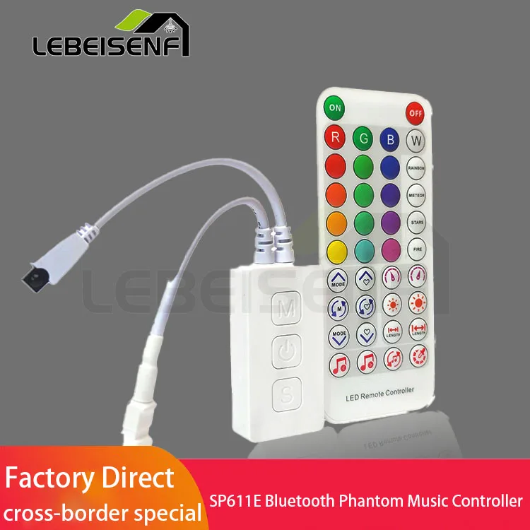 SP611E Phantom Bluetooth Music Controller LED Mobile APP Smart IR 24 Keys Remote Controller