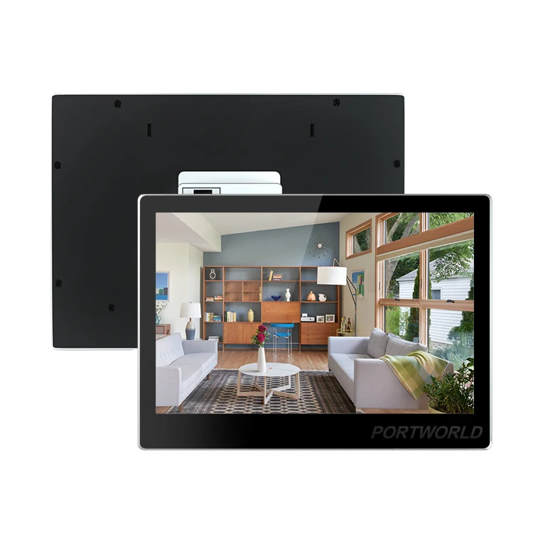 In-Wall Smart Home 10,1 Zoll Android 11 2+32G WiFi RS485 RJ45 POE Digitalanzeige Smart Switch Touch Panel für die Hausautomation