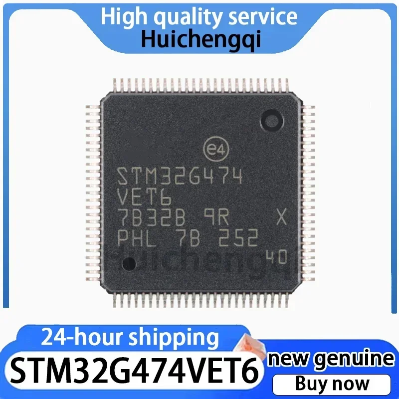 1PCS Genuine STM32G474VET6 LQFP-100 ARM Cortex-M4 32-bit Microcontroller MCU