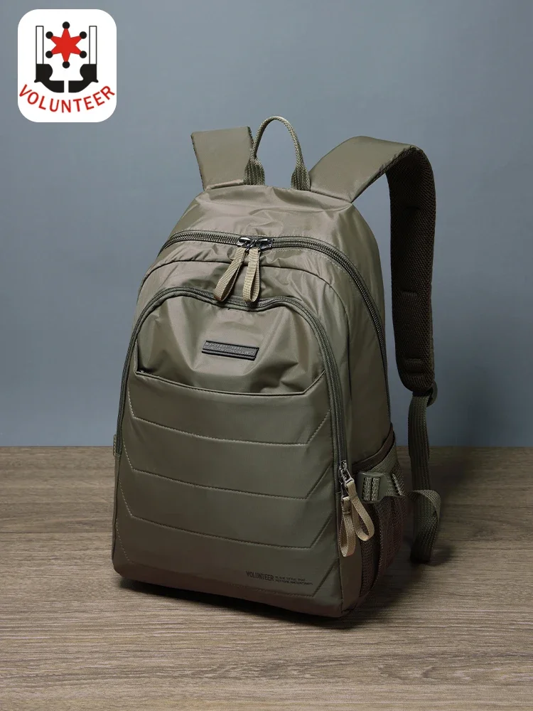 Volunteer Backpack for Men 2023 New Stylish High Quality Multifunction Large Knapsack Capacity Travel School 1713-10